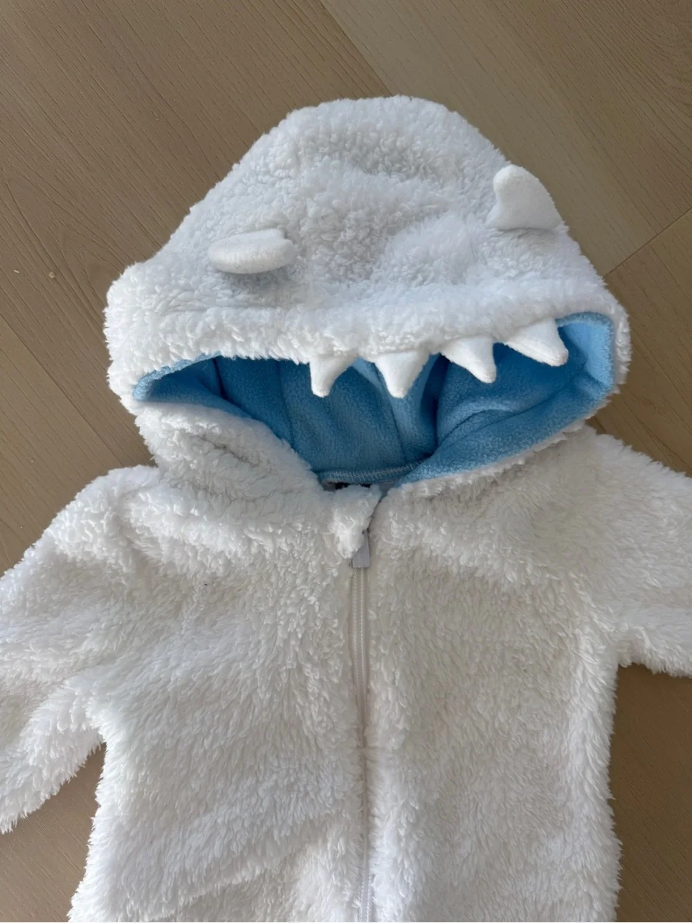 Yeti Abominable Snowman Halloween Baby Costume One-Piece Fleece 6-12 M